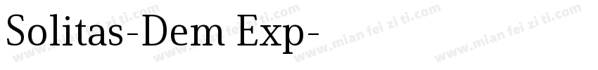 Solitas-Dem Exp字体转换